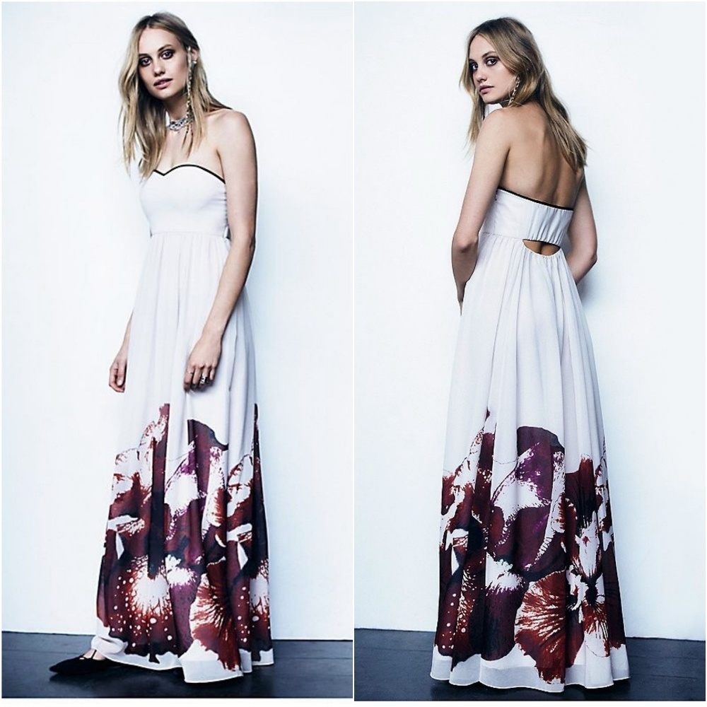 Free People Ophelia Floral Maxi Gown